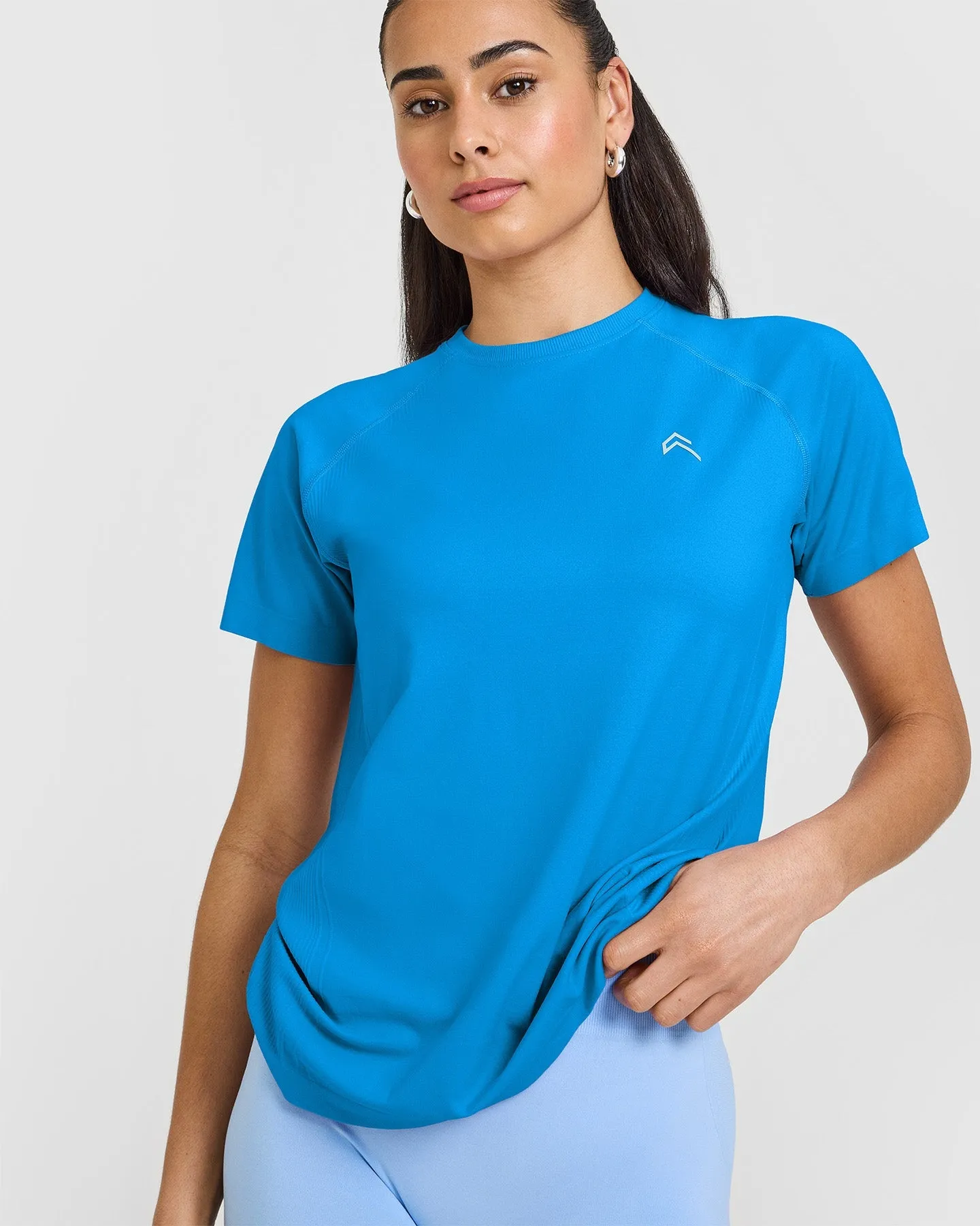 Go To Seamless Loose Top | Tropical Blue sold by Oner Active product image thumbnail 3