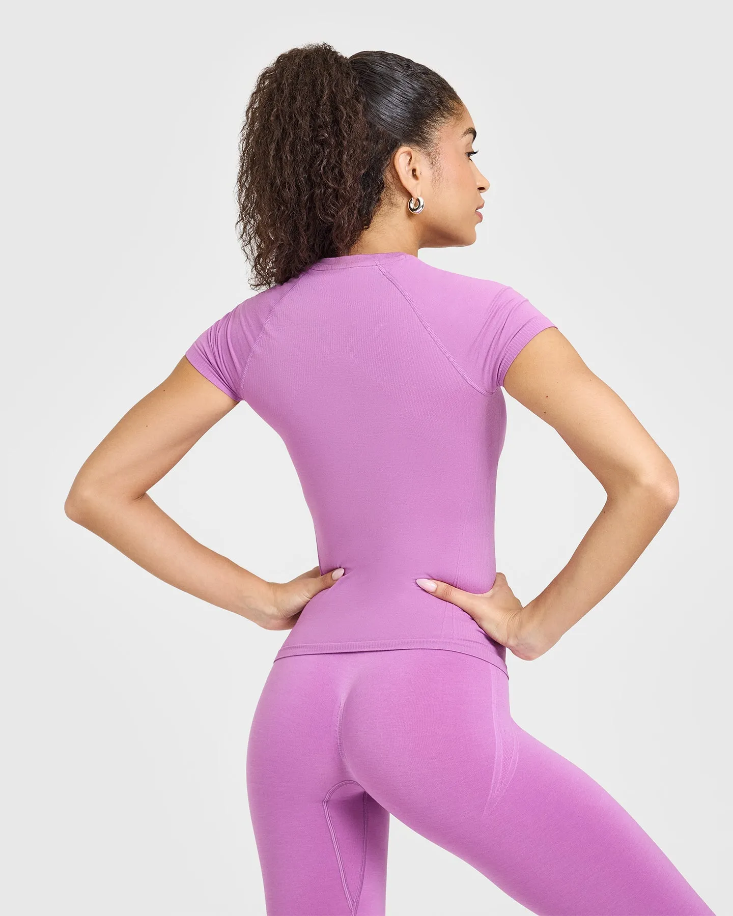 Go To Seamless Fitted Top | Orchid Purple sold by Oner Active product image thumbnail 4