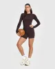 Go To Seamless Fitted Long Sleeve Top | Plum Brown sold by Oner Active