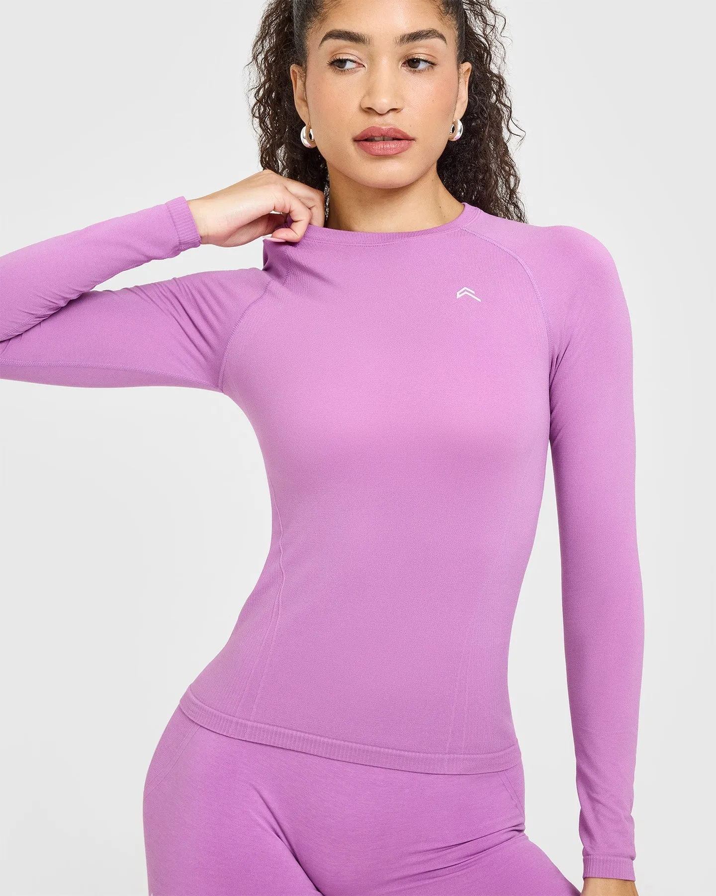 Go To Seamless Fitted Long Sleeve Top | Orchid Purple sold by Oner Active product image thumbnail 4