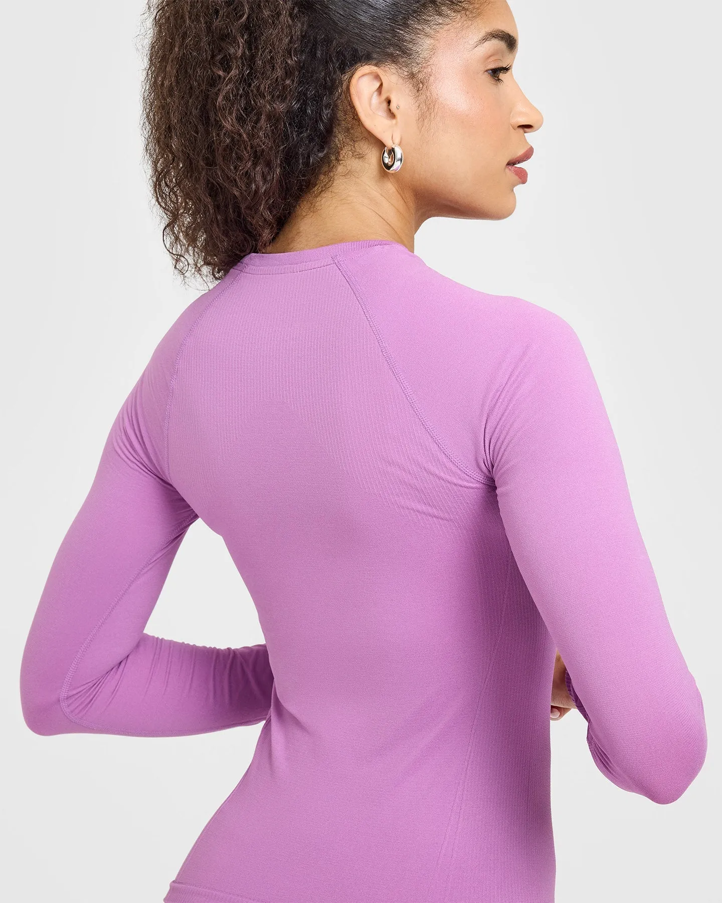 Go To Seamless Fitted Long Sleeve Top | Orchid Purple sold by Oner Active product image thumbnail 5