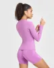 Go To Seamless Fitted Long Sleeve Top | Orchid Purple sold by Oner Active