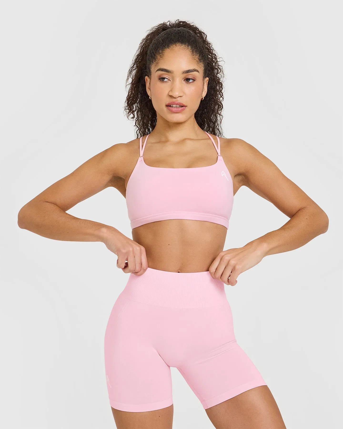 Everyday Cross Over Bralette | Petal Pink sold by Oner Active