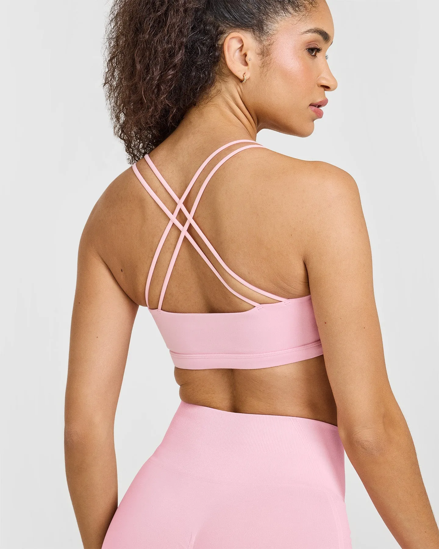 Everyday Cross Over Bralette | Petal Pink sold by Oner Active product image thumbnail 5