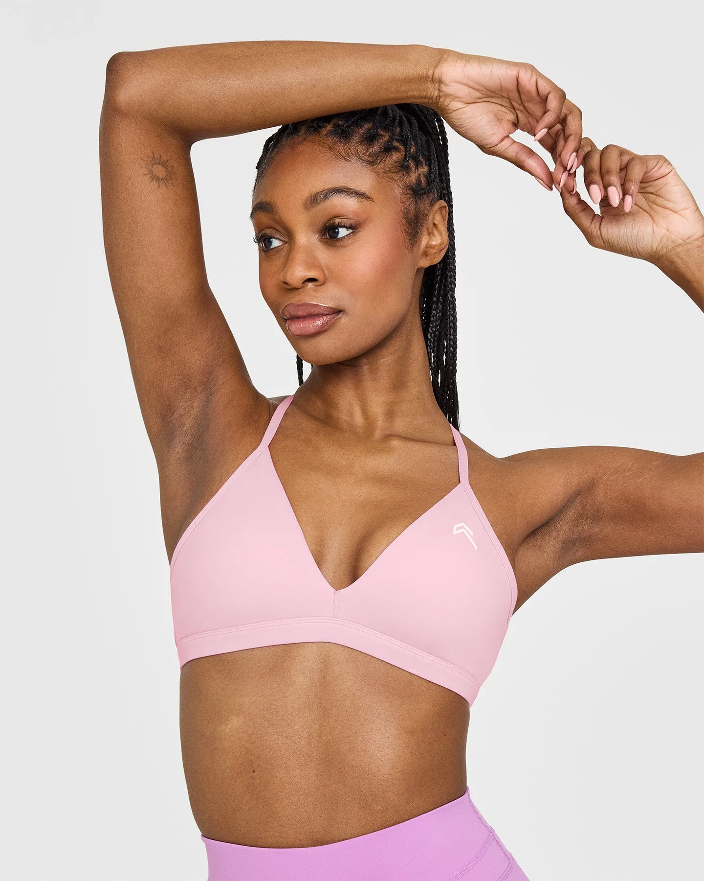 EasyLift™ Ultra Minimal V Neck Bralette | Petal Pink sold by Oner Active product image thumbnail 4