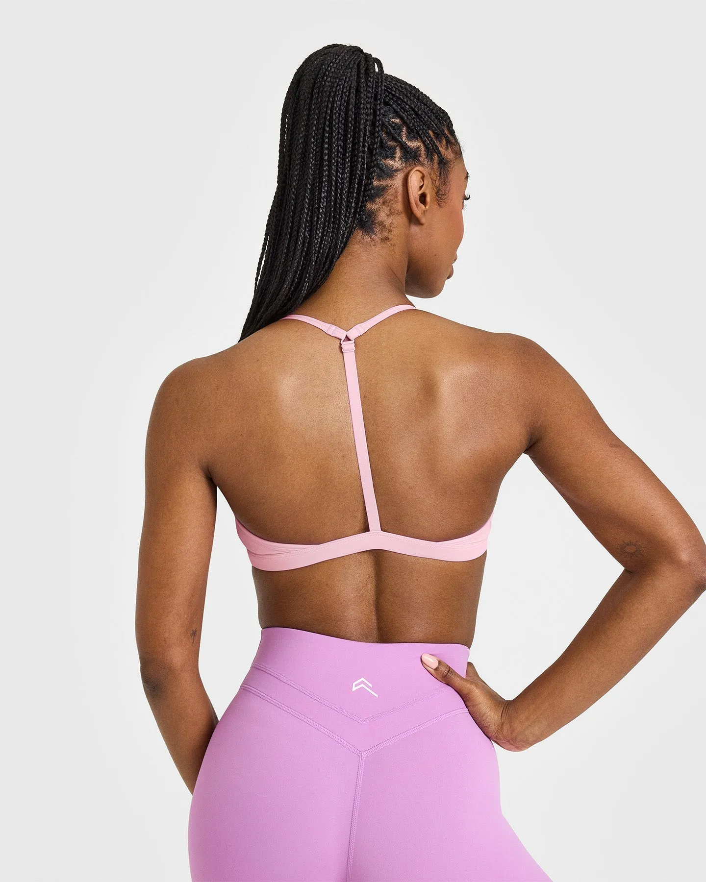 EasyLift™ Ultra Minimal V Neck Bralette | Petal Pink sold by Oner Active product image thumbnail 5