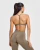 EasyLift™ Ultra Minimal V Neck Bralette | Moss Brown sold by Oner Active