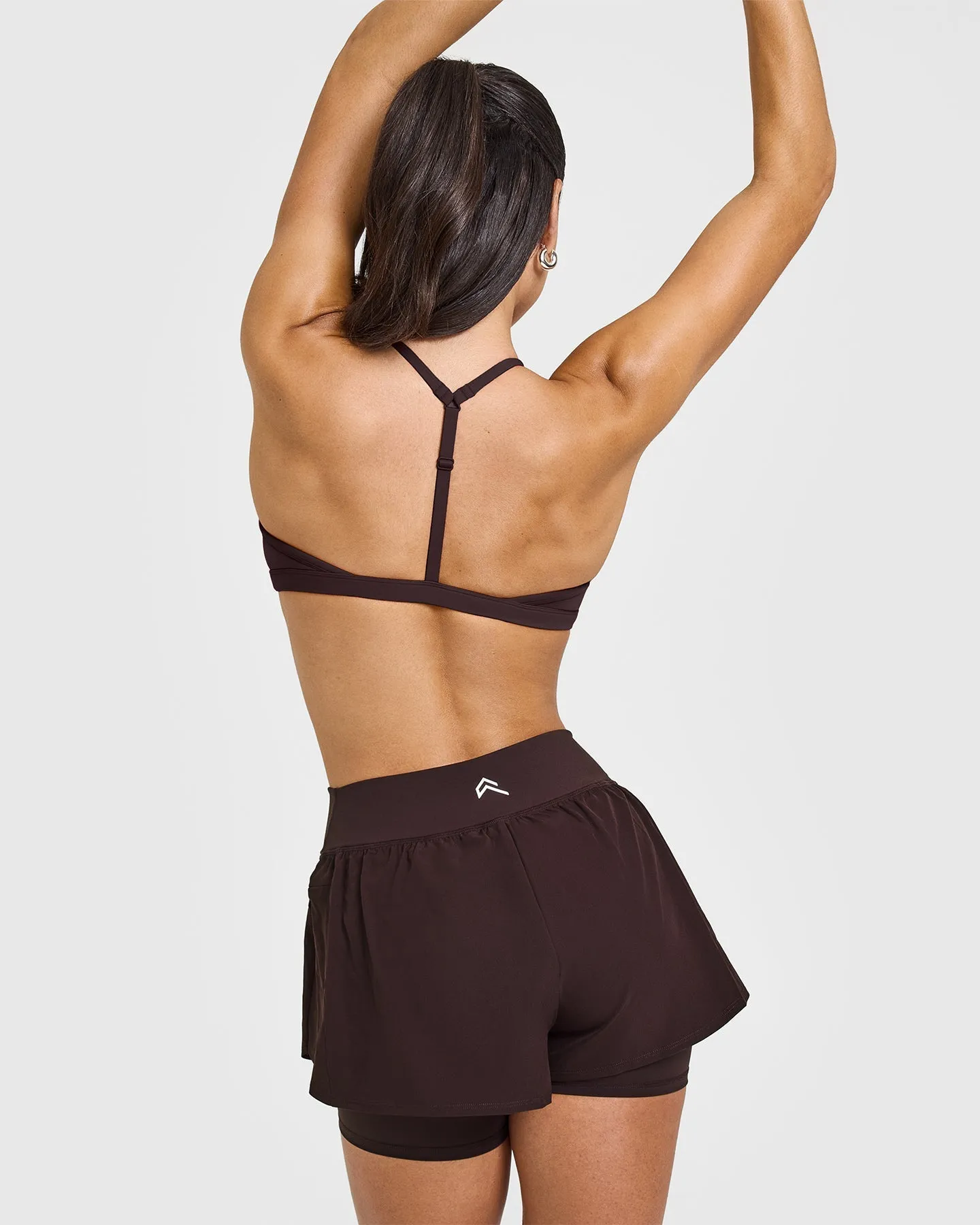 EasyLift™ Ultra Minimal V Neck Bralette | Plum Brown sold by Oner Active product image thumbnail 4