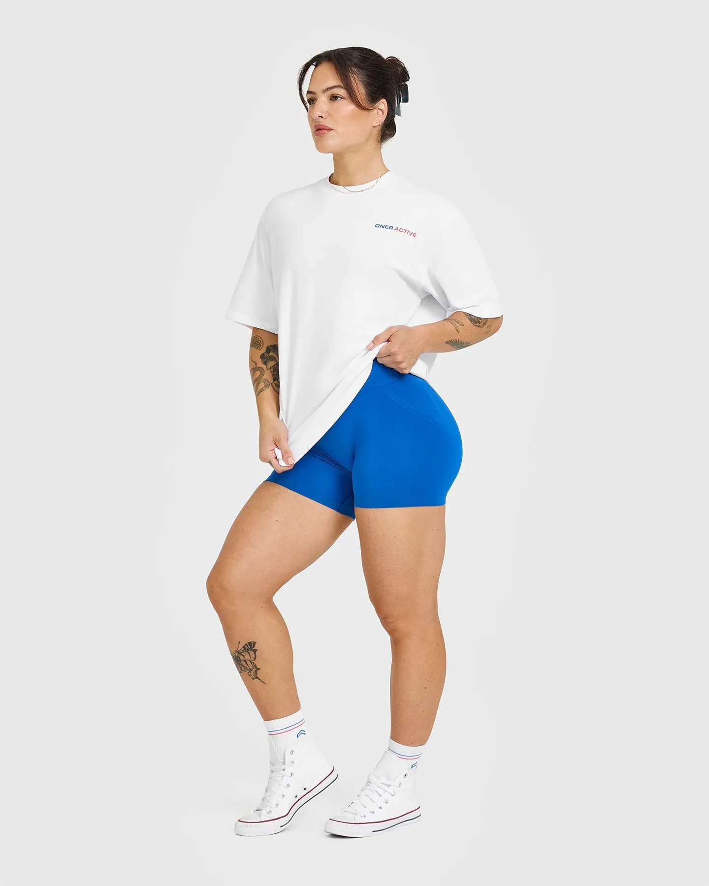 Oner Graphic Washed T-Shirt | White sold by Oner Active product image thumbnail 3