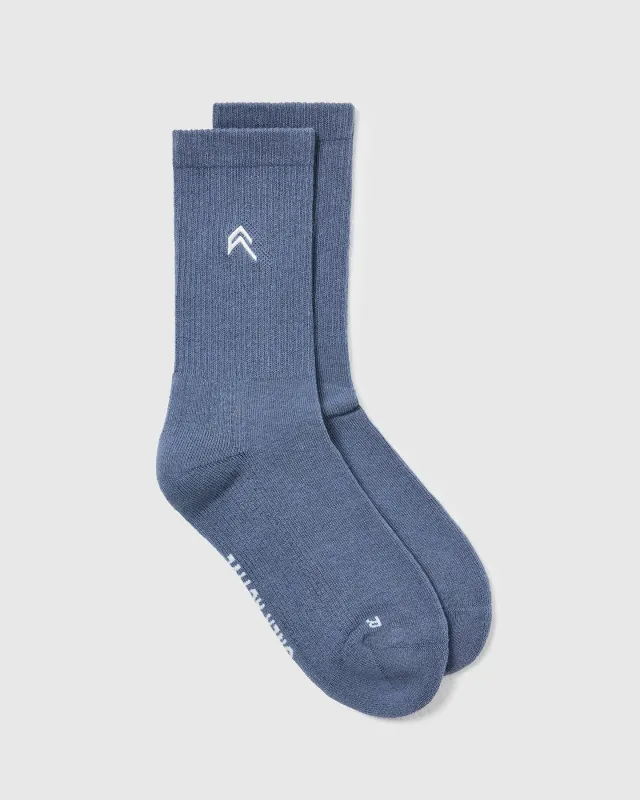 All Day Crew Socks 1 Pack | Granite Blue sold by Oner Active