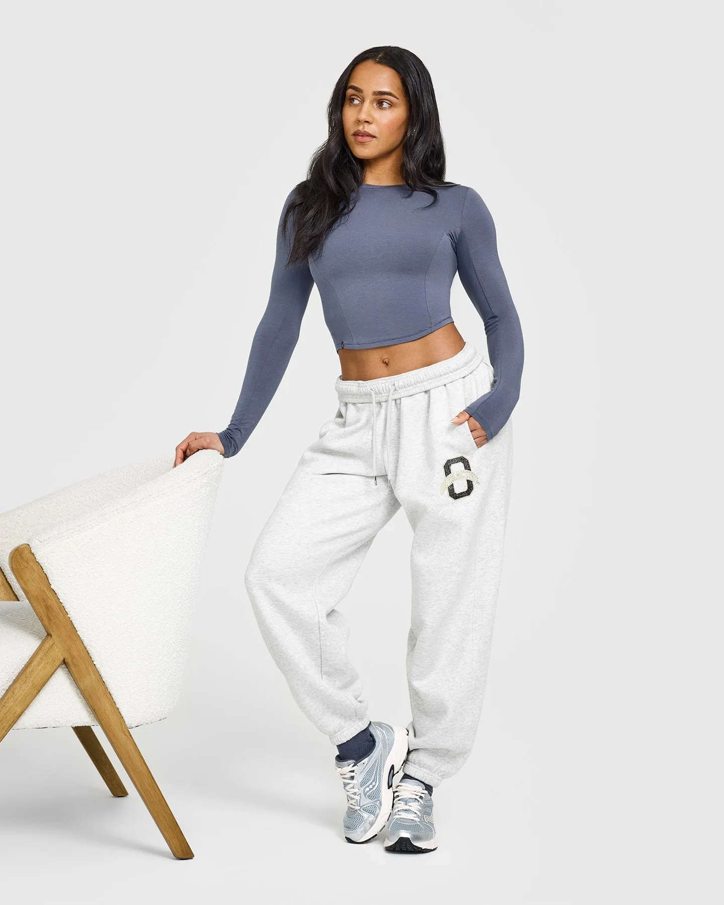 Foundations Joggers With Printed Graphic | Light Grey Marl sold by Oner Active product image thumbnail 3