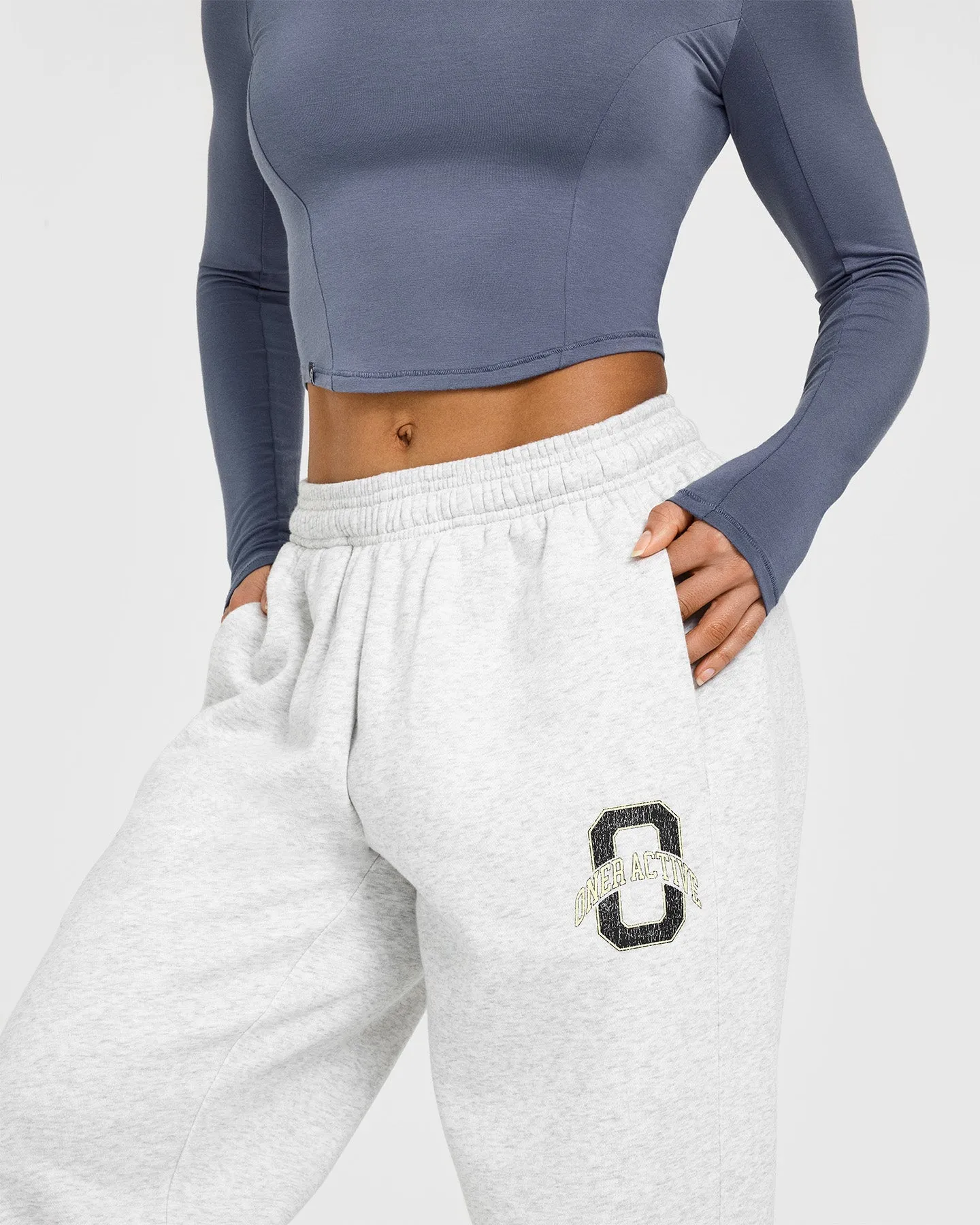 Foundations Joggers With Printed Graphic | Light Grey Marl sold by Oner Active product image thumbnail 4