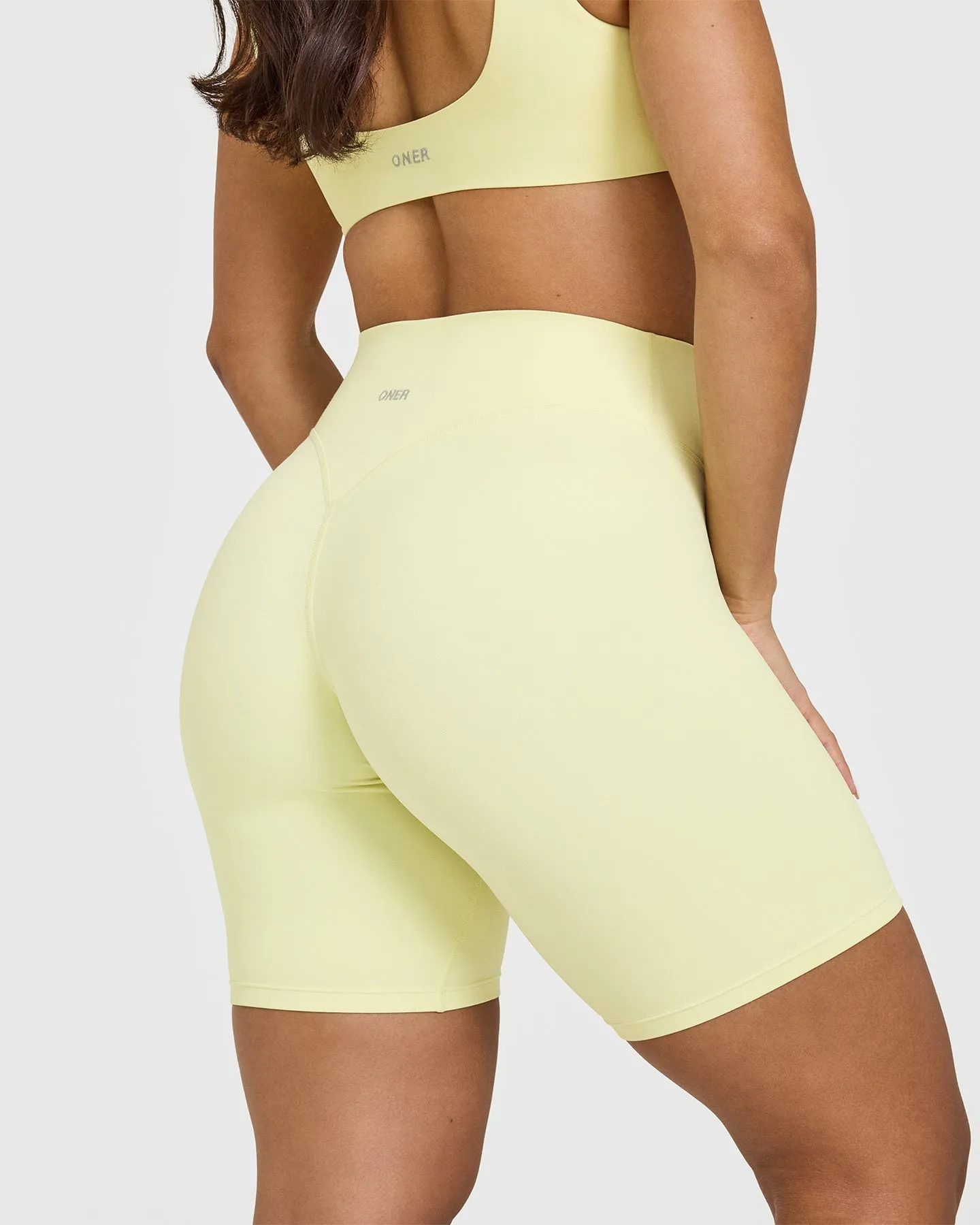 SoftMotion™ Cycling Shorts 8" | Pastel Yellow sold by Oner Active product image thumbnail 4