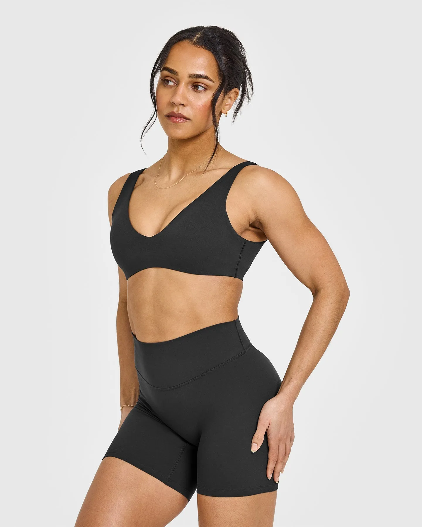 SoftMotion™ Scoop Back Bralette | Soft Black sold by Oner Active