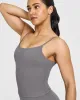 SoftMotion™ Strappy Mid Vest with Built in Bra Shelf | Ash Grey sold by Oner Active