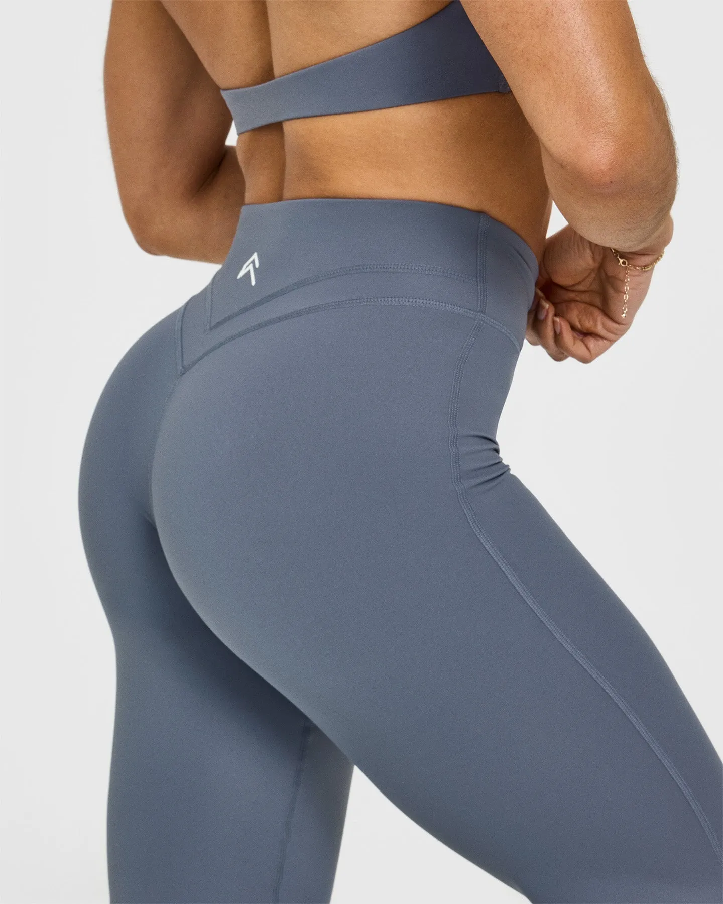 Unified Wrap Flared Bottoms | Granite Blue sold by Oner Active product image thumbnail 5