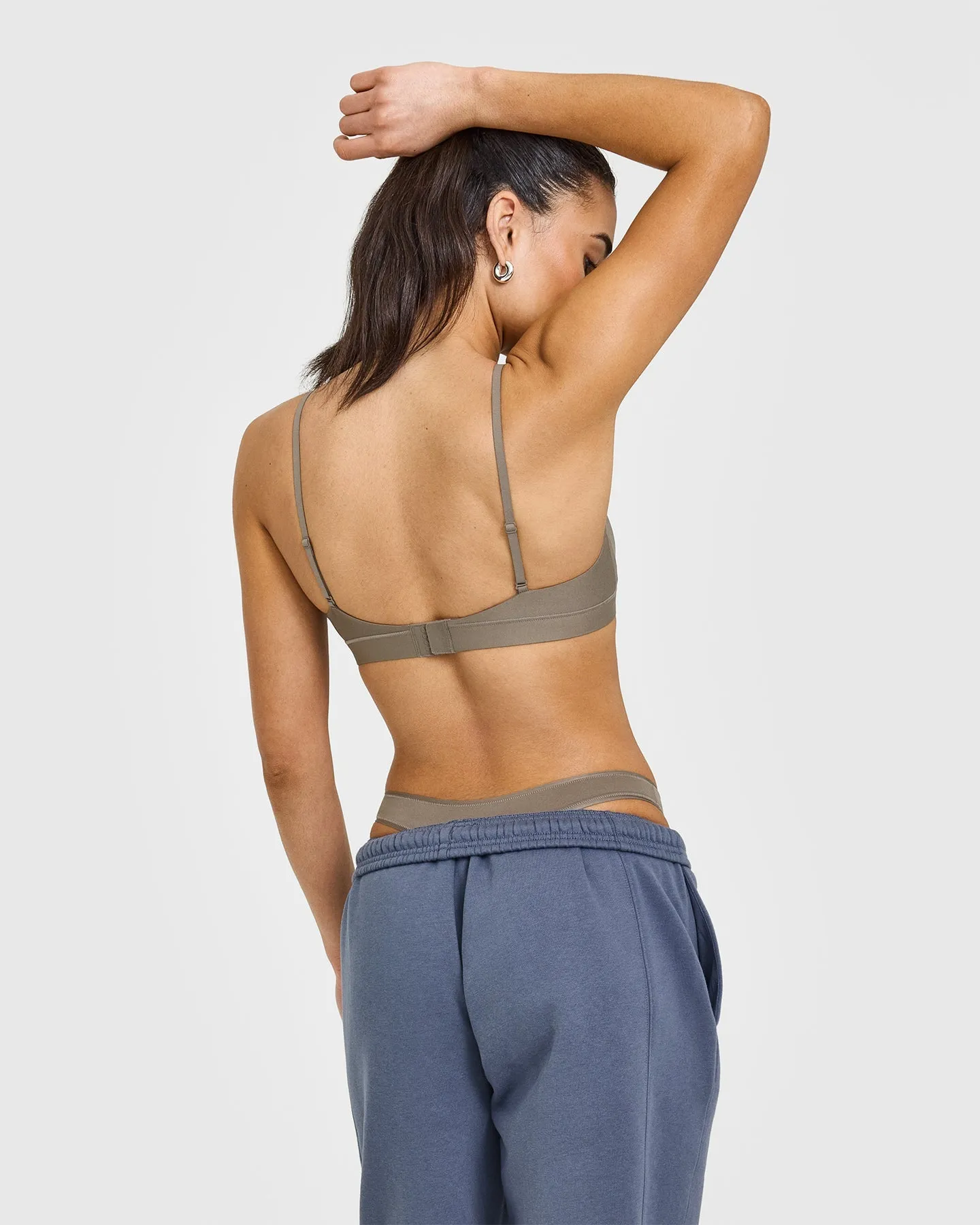 Silhouette Crossover Bralette | Moss Brown sold by Oner Active product image thumbnail 2