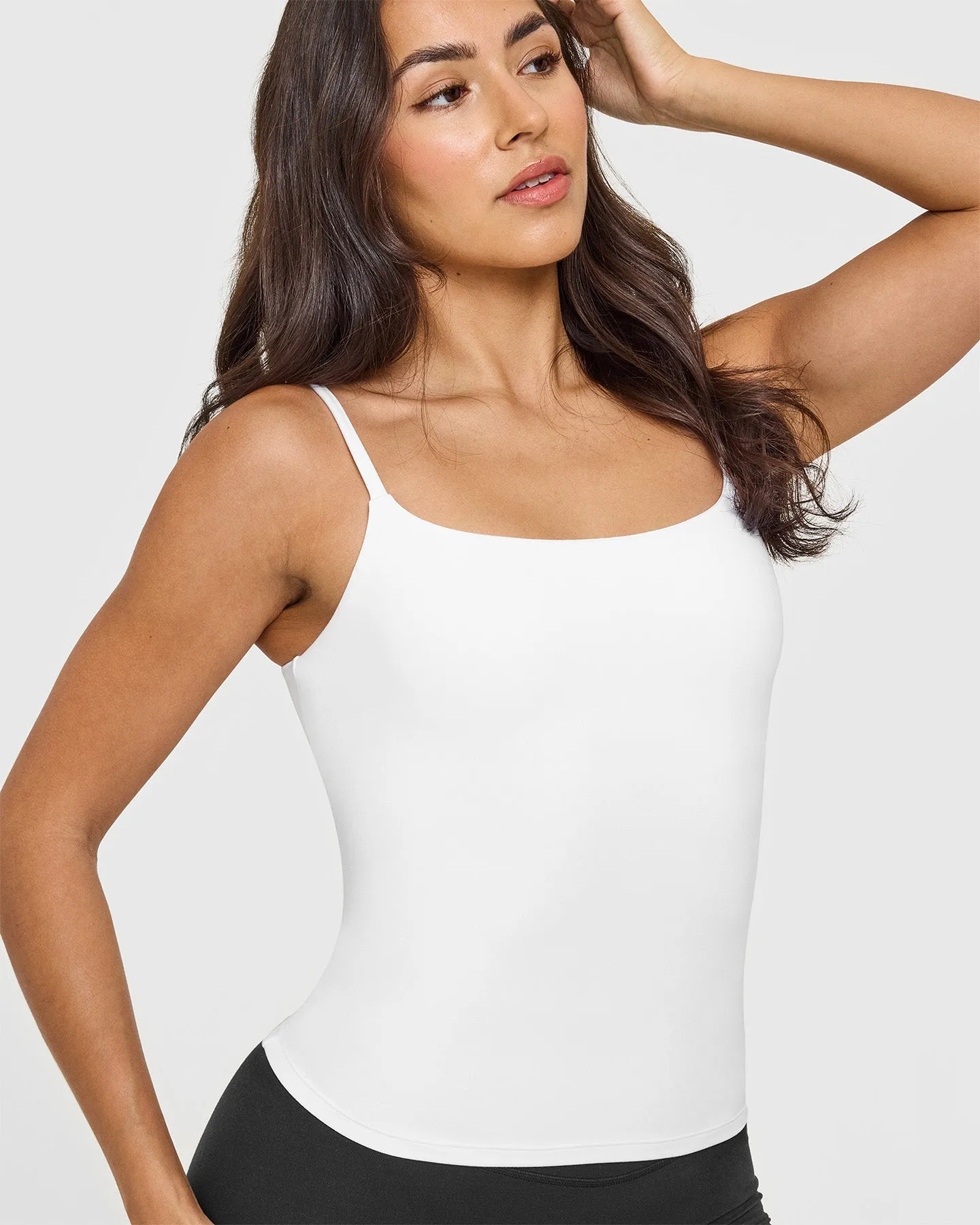 SoftMotion™ Strappy Vest with Built in Bra Shelf | White sold by Oner Active product image thumbnail 5