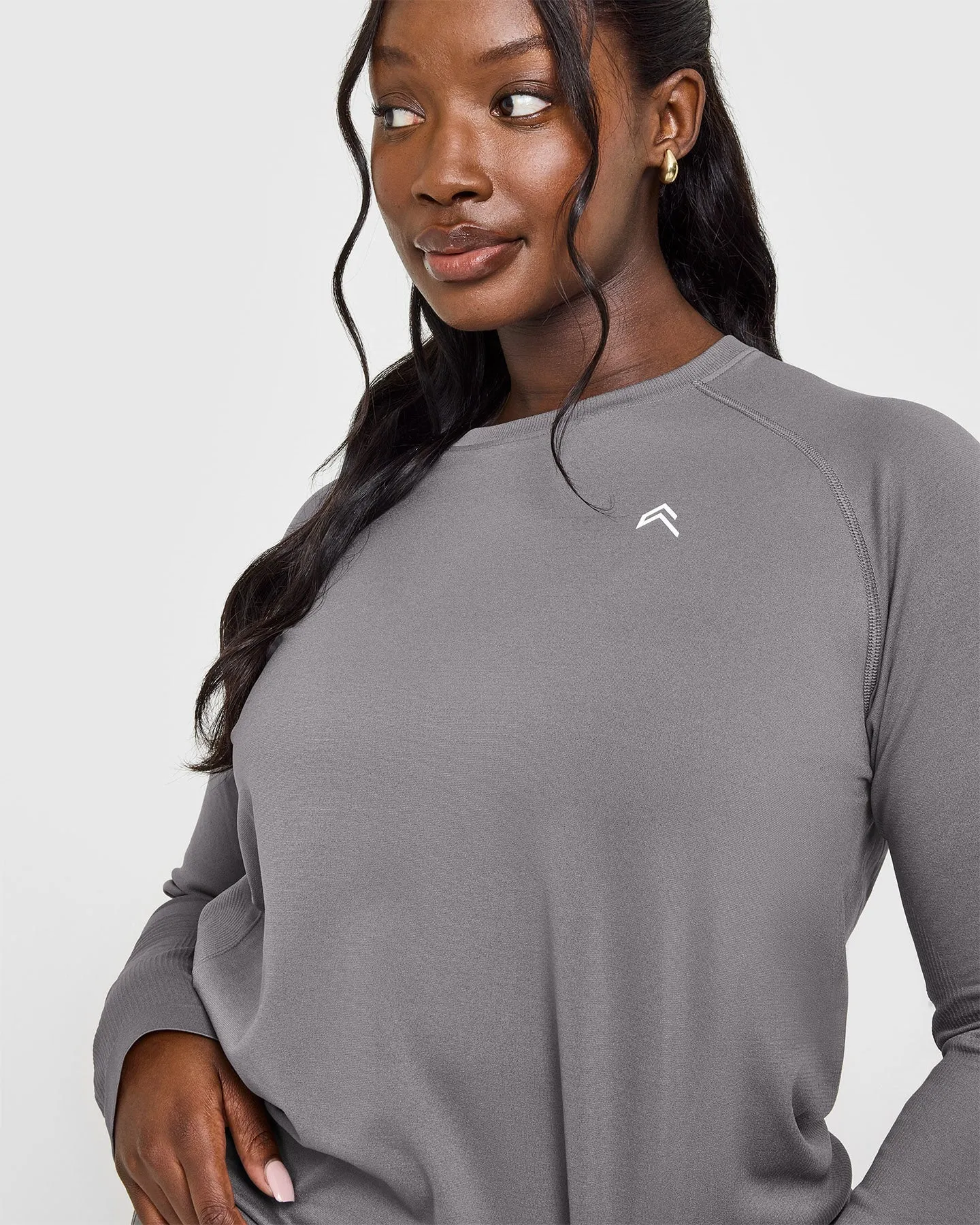 Go To Seamless Loose Long Sleeve Top | Ash Grey sold by Oner Active product image thumbnail 5