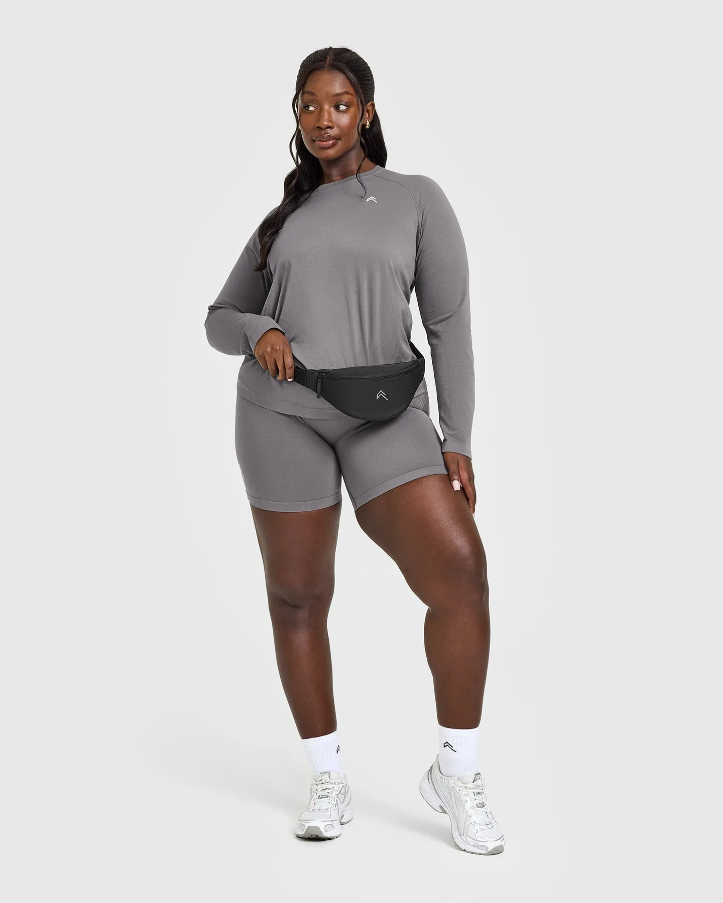 Go To Seamless Loose Long Sleeve Top | Ash Grey sold by Oner Active product image thumbnail 3