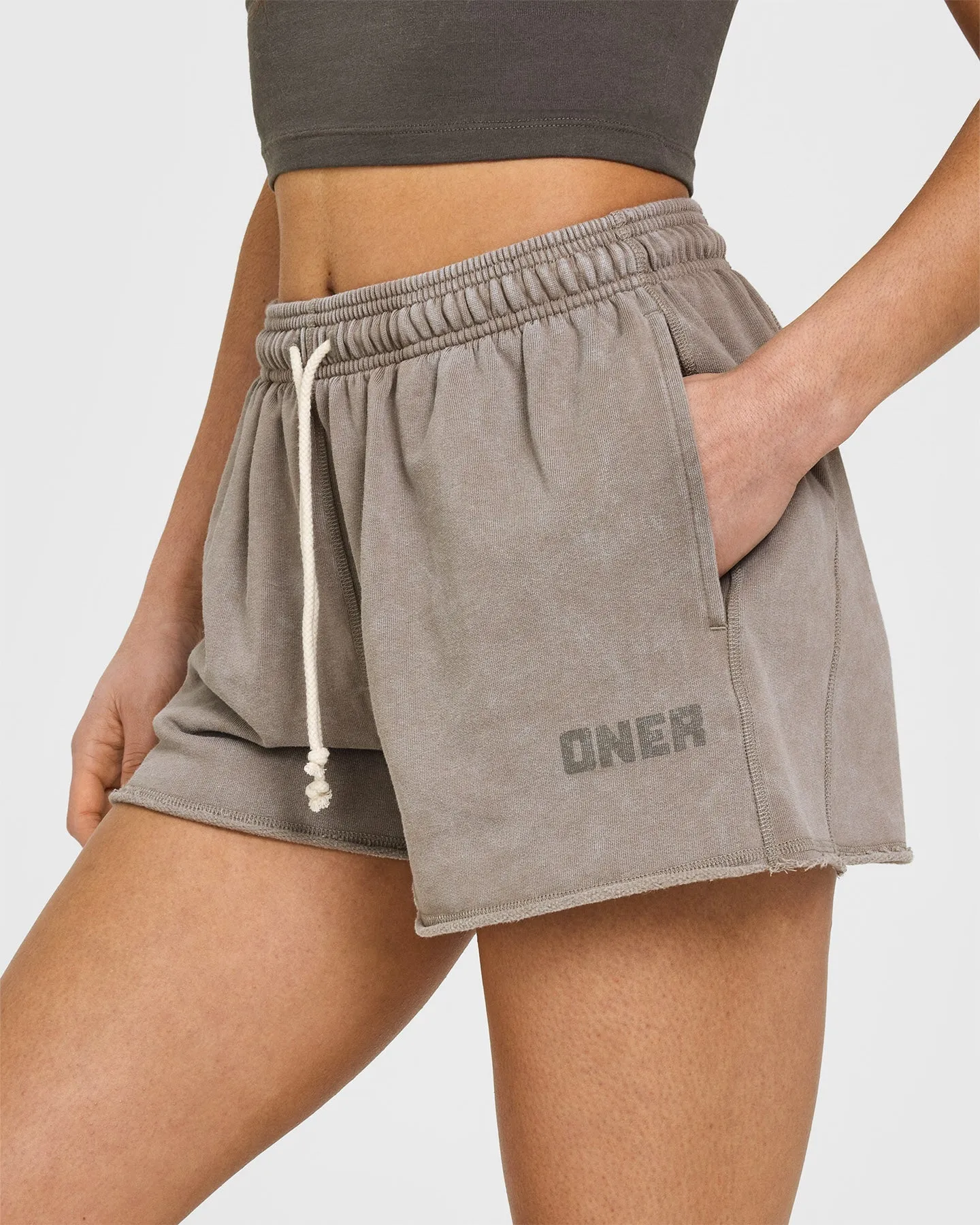 Raw Lounge Oversized Shorts | Washed Warm Sand sold by Oner Active product image thumbnail 4