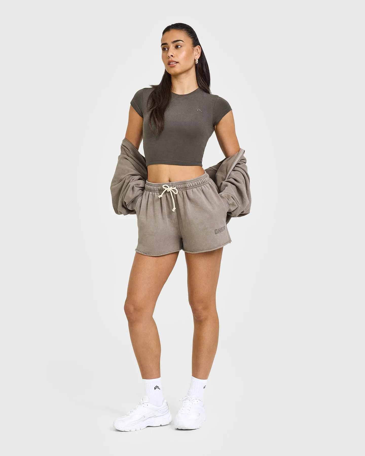 Raw Lounge Oversized Shorts | Washed Warm Sand sold by Oner Active product image thumbnail 3