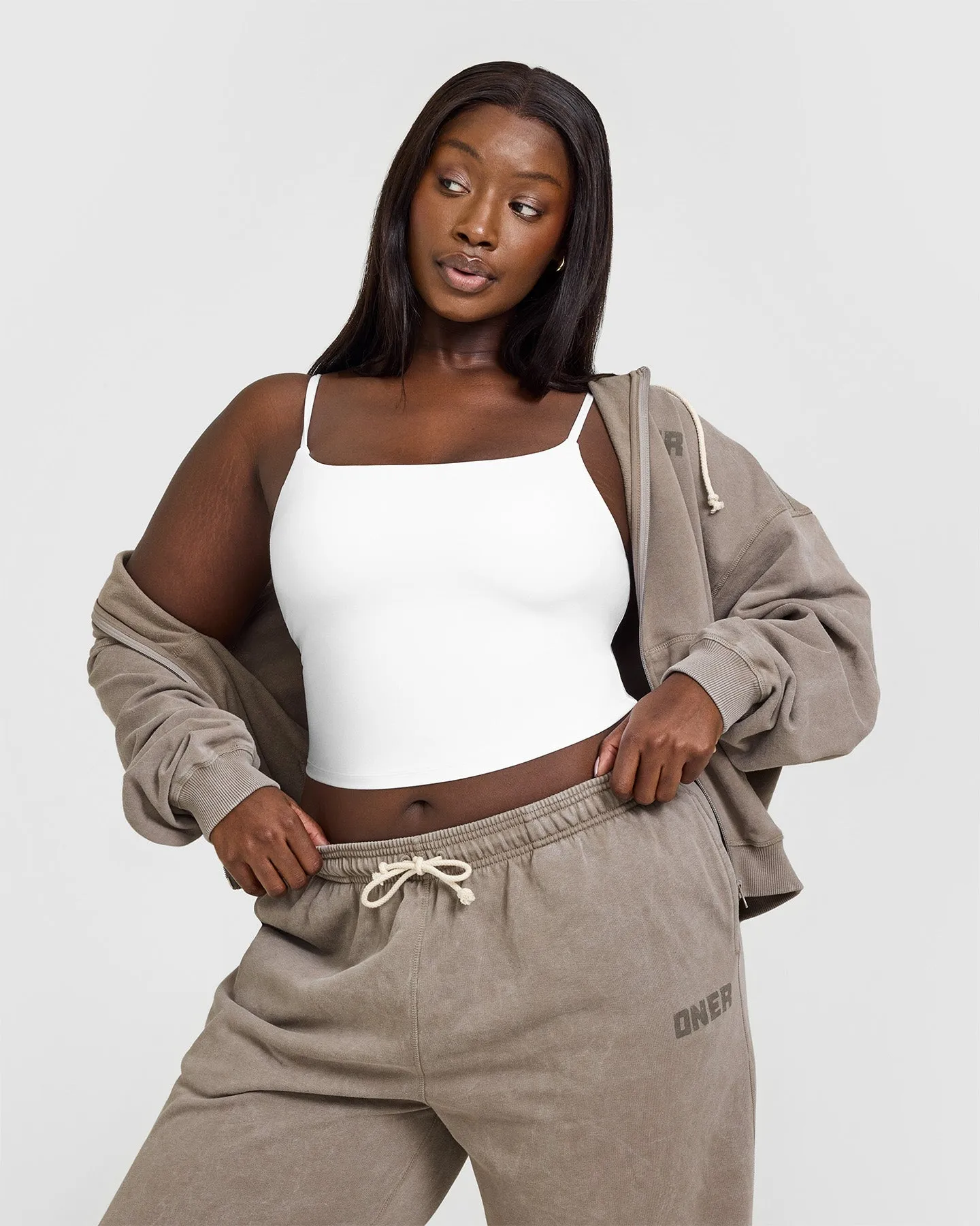 Raw Lounge Wide Leg Joggers | Washed Warm Sand sold by Oner Active product image thumbnail 5