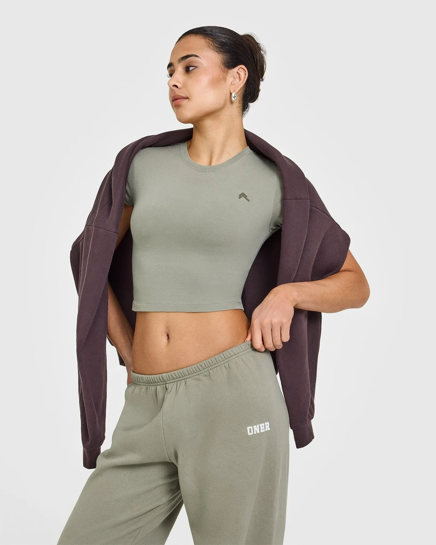 Mid Weight Joggers | Soft Sage Green sold by Oner Active product image thumbnail 5