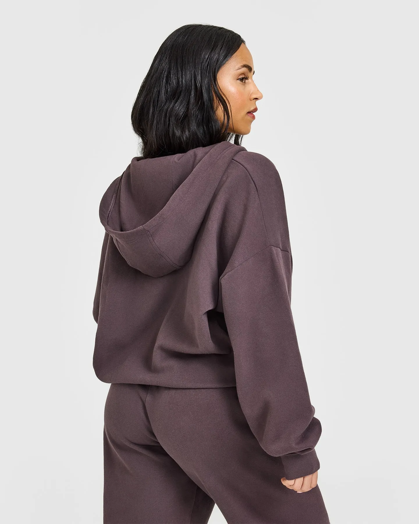 Mid Weight Zip Through Hoodie | Umber Brown sold by Oner Active product image thumbnail 2