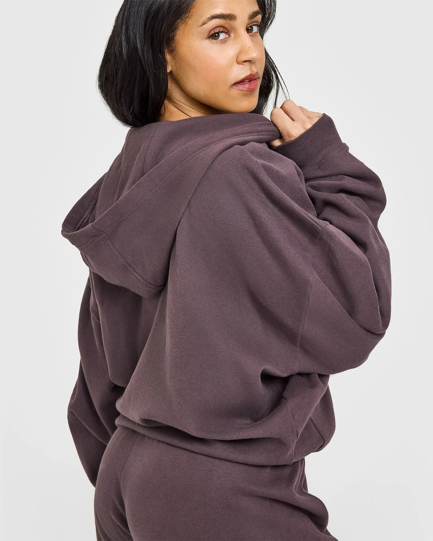 Mid Weight Zip Through Hoodie | Umber Brown sold by Oner Active product image thumbnail 4