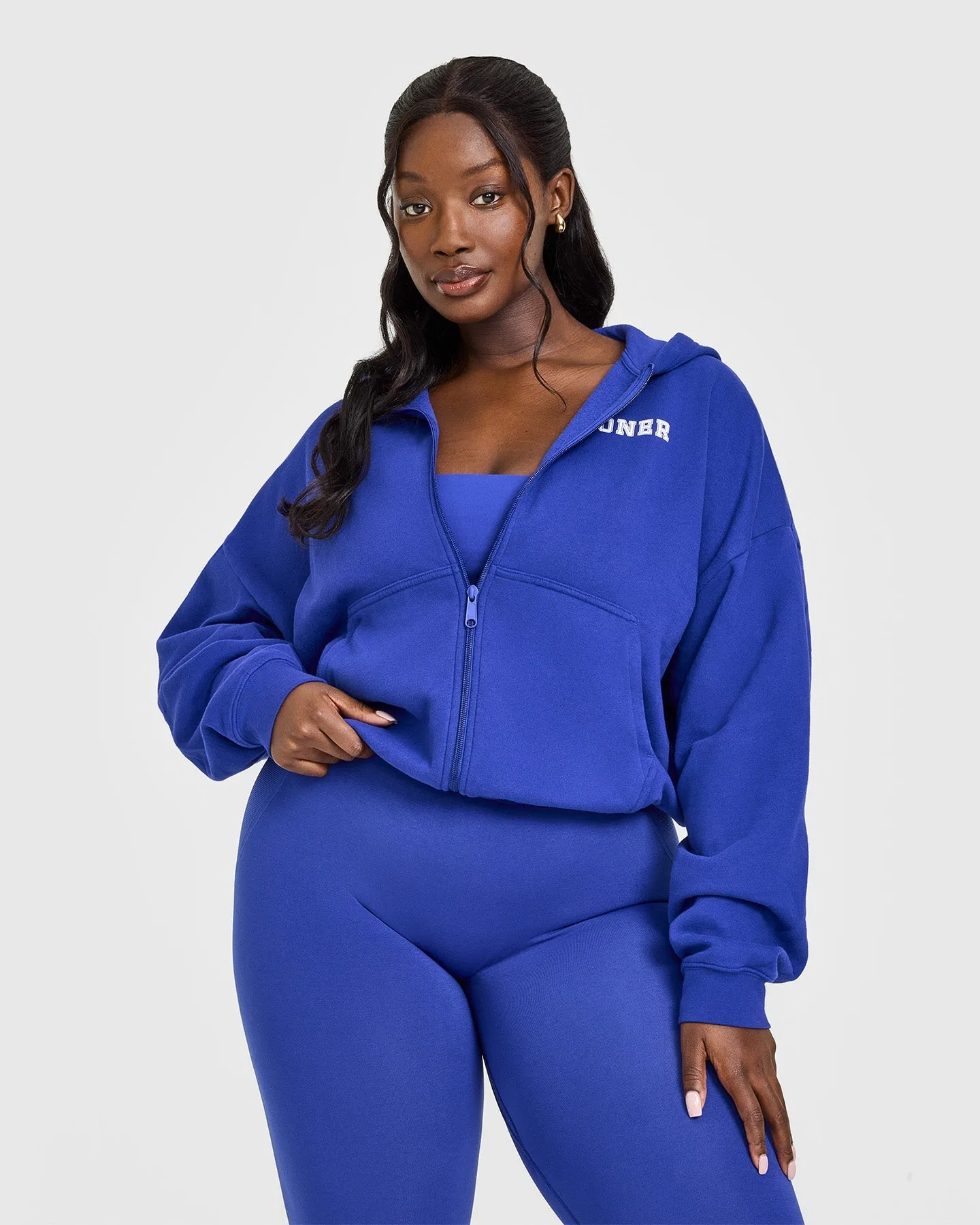 Mid Weight Zip Through Hoodie | Space Blue sold by Oner Active