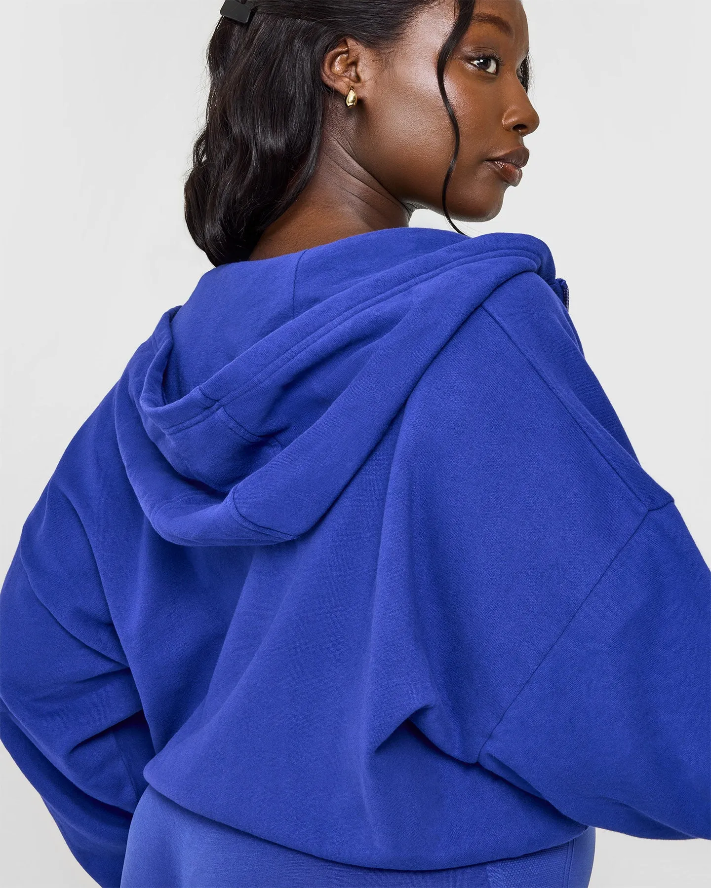 Mid Weight Zip Through Hoodie | Space Blue sold by Oner Active product image thumbnail 4