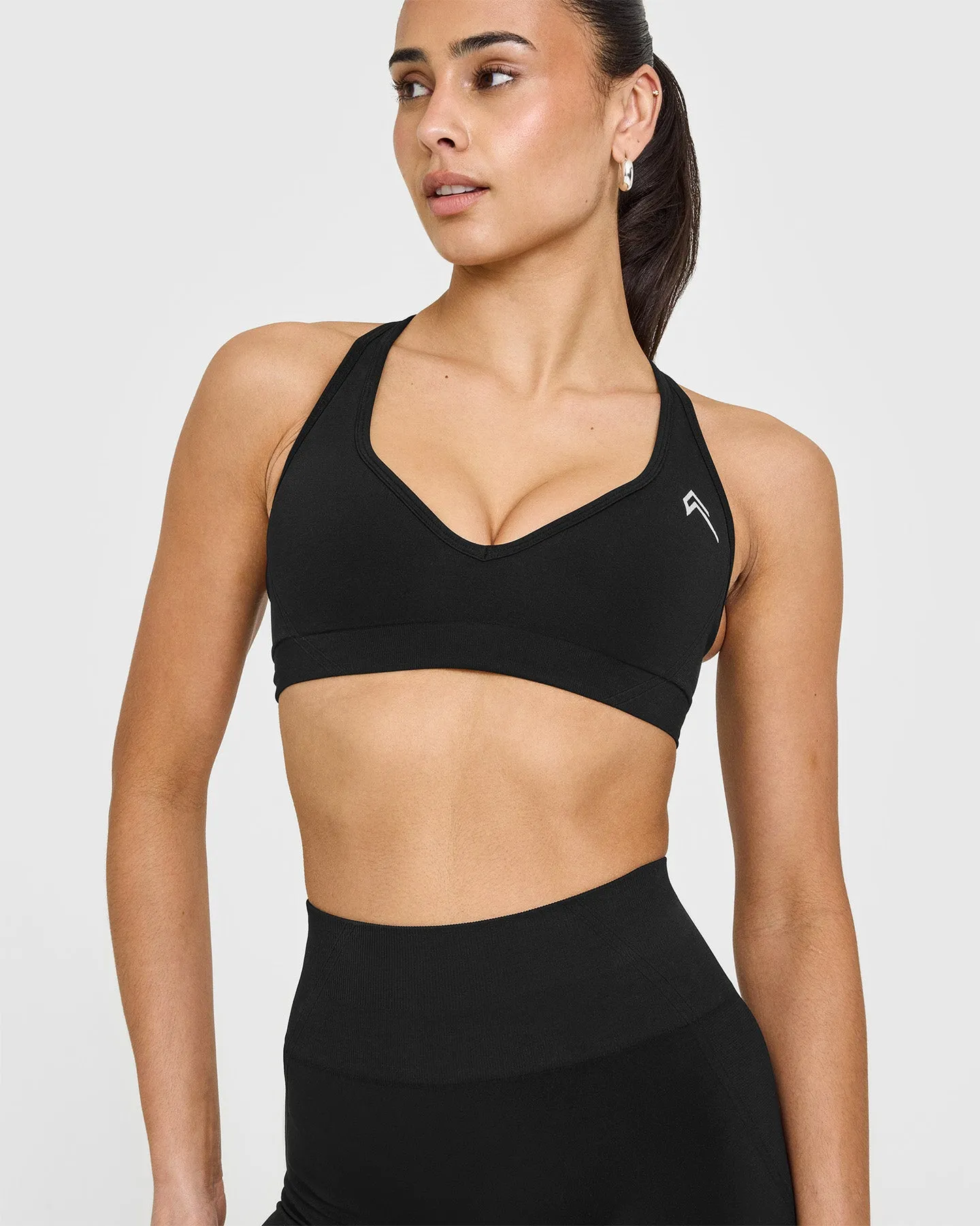 Effortless Seamless Racer Back Sports Bra | Black sold by Oner Active product image thumbnail 5
