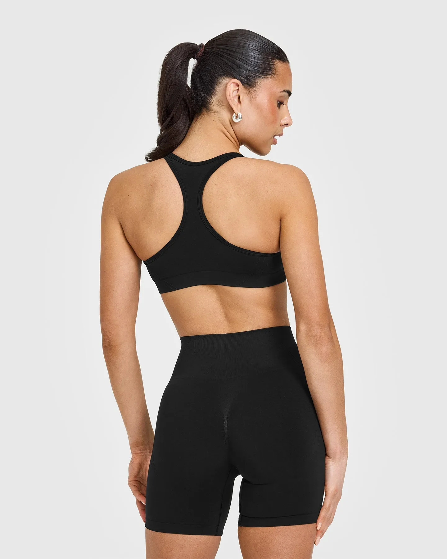 Effortless Seamless Racer Back Sports Bra | Black sold by Oner Active product image thumbnail 2