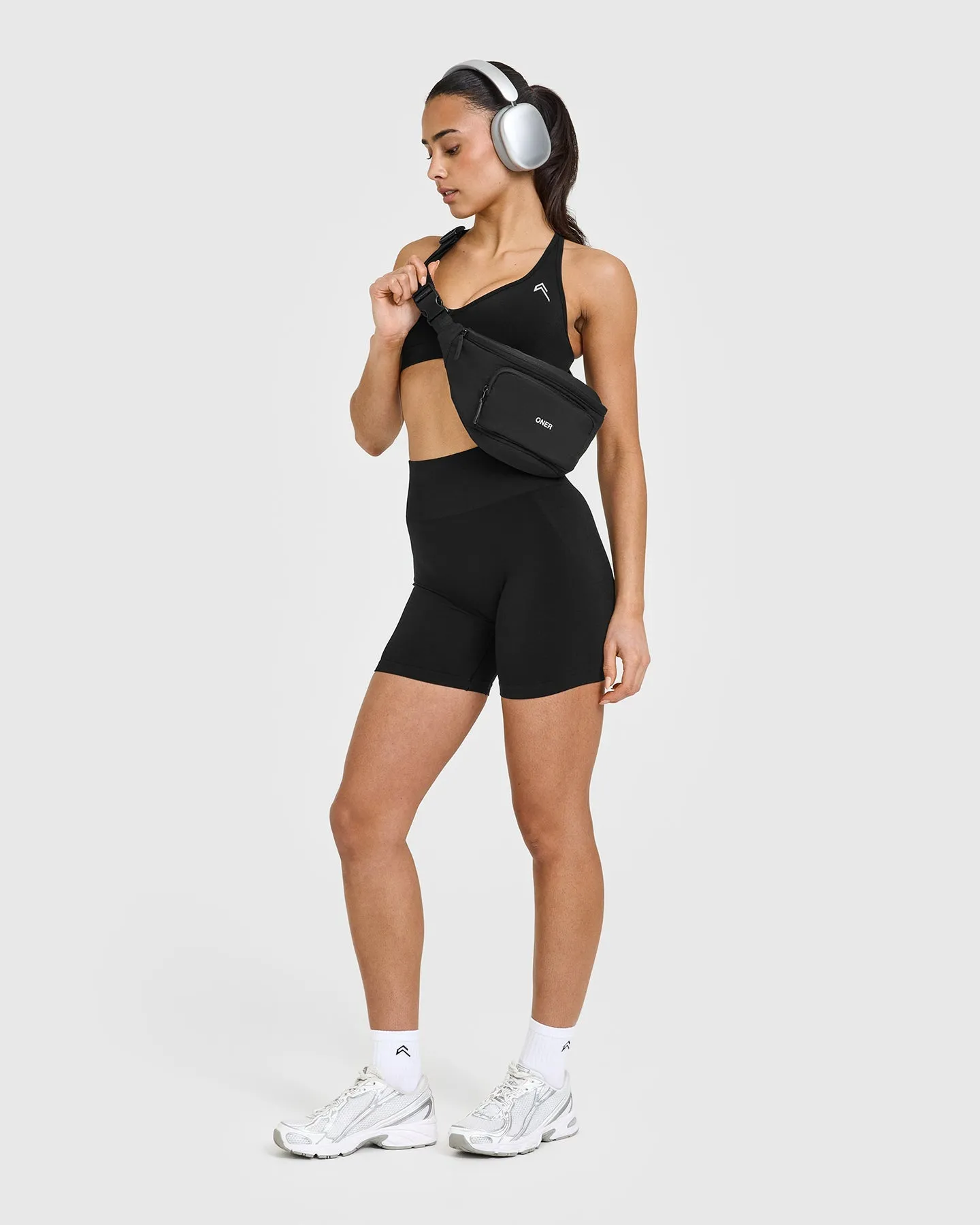 Effortless Seamless Racer Back Sports Bra | Black sold by Oner Active product image thumbnail 3
