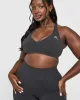 Effortless Seamless Racer Back Sports Bra | Coal sold by Oner Active