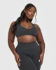 Effortless Seamless Racer Back Sports Bra | Coal sold by Oner Active