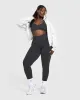 Effortless Seamless Racer Back Sports Bra | Coal sold by Oner Active