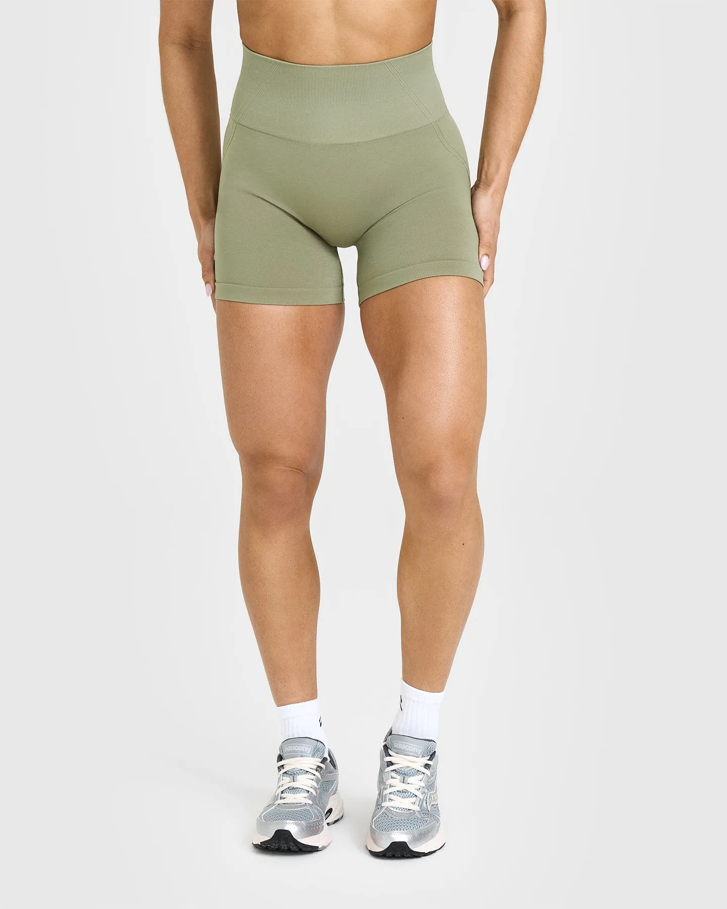 Effortless Seamless Shorts | Deep Sage Green sold by Oner Active