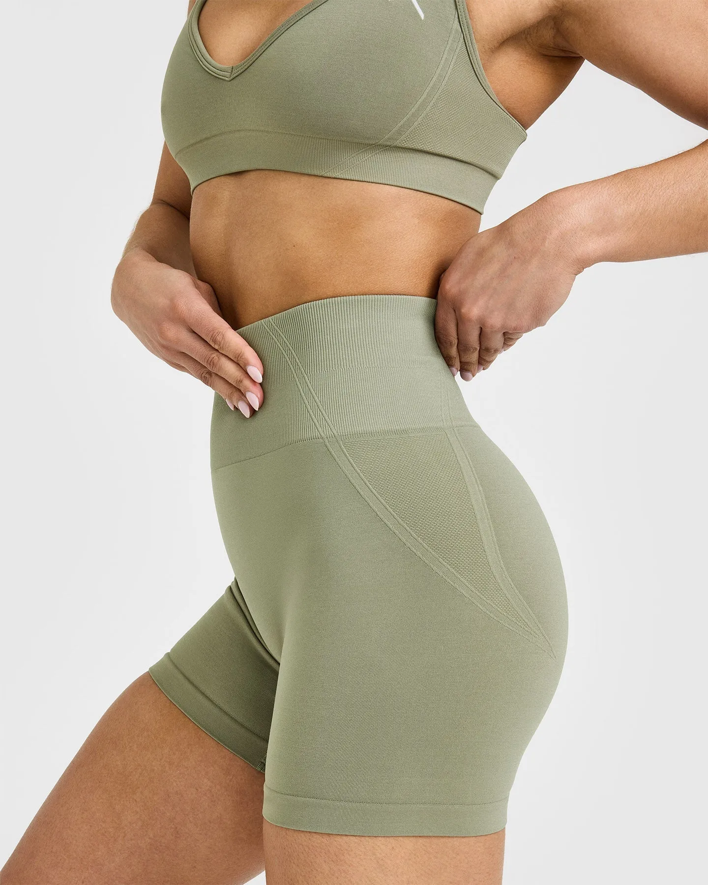 Effortless Seamless Shorts | Deep Sage Green sold by Oner Active product image thumbnail 5