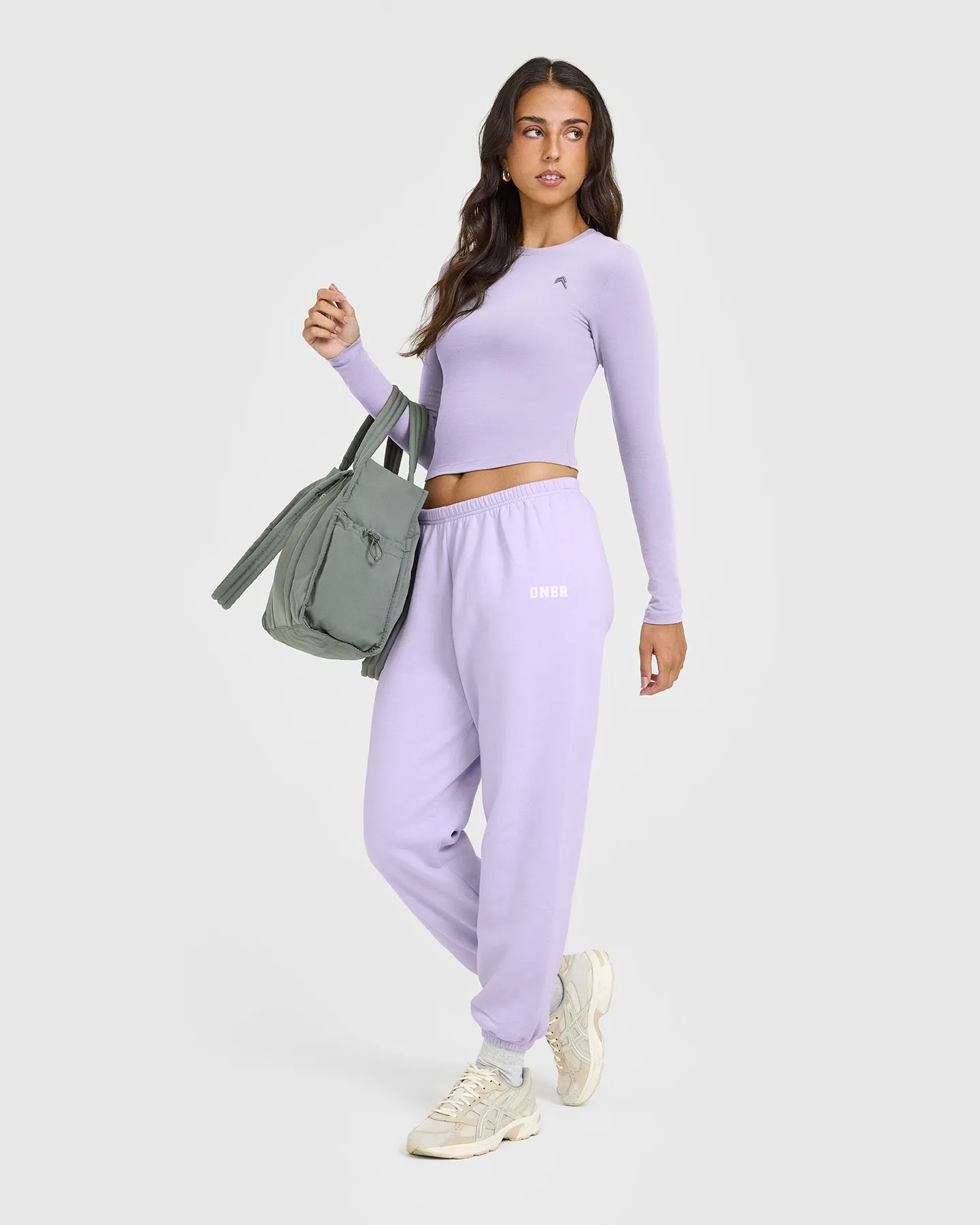 Cotton Icon Long Sleeve Top | Lavender Purple sold by Oner Active product image thumbnail 2