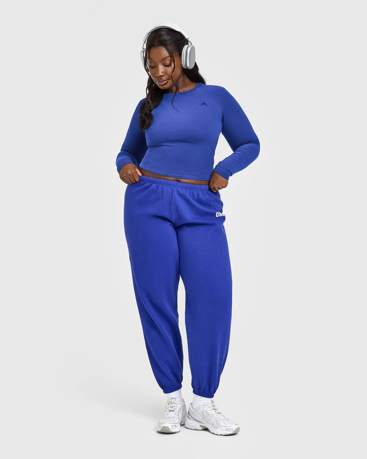 Cotton Icon Long Sleeve Top | Space Blue sold by Oner Active product image thumbnail 3