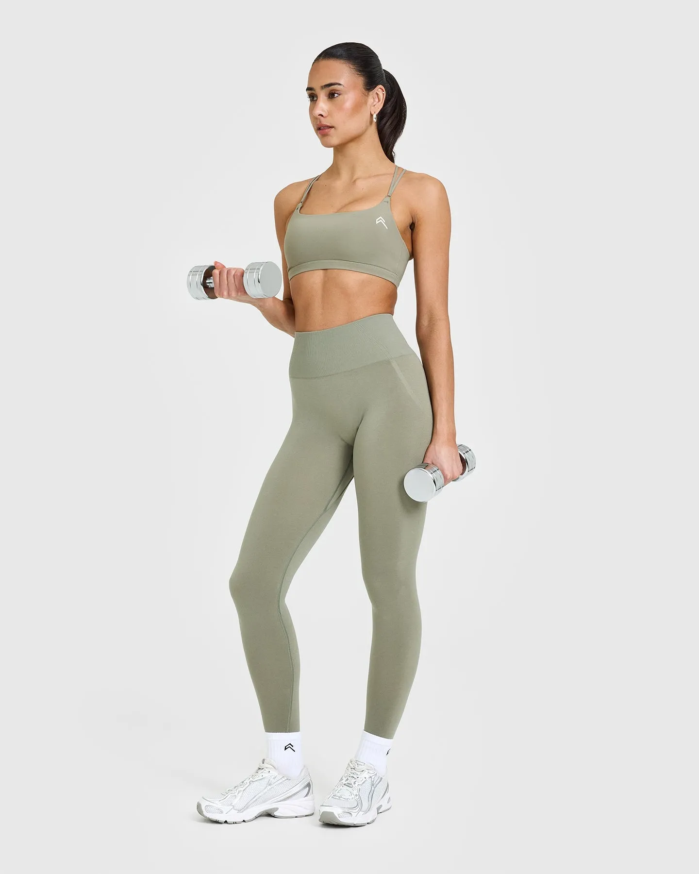 Everyday Cross Over Bralette | Soft Sage Green sold by Oner Active product image thumbnail 3