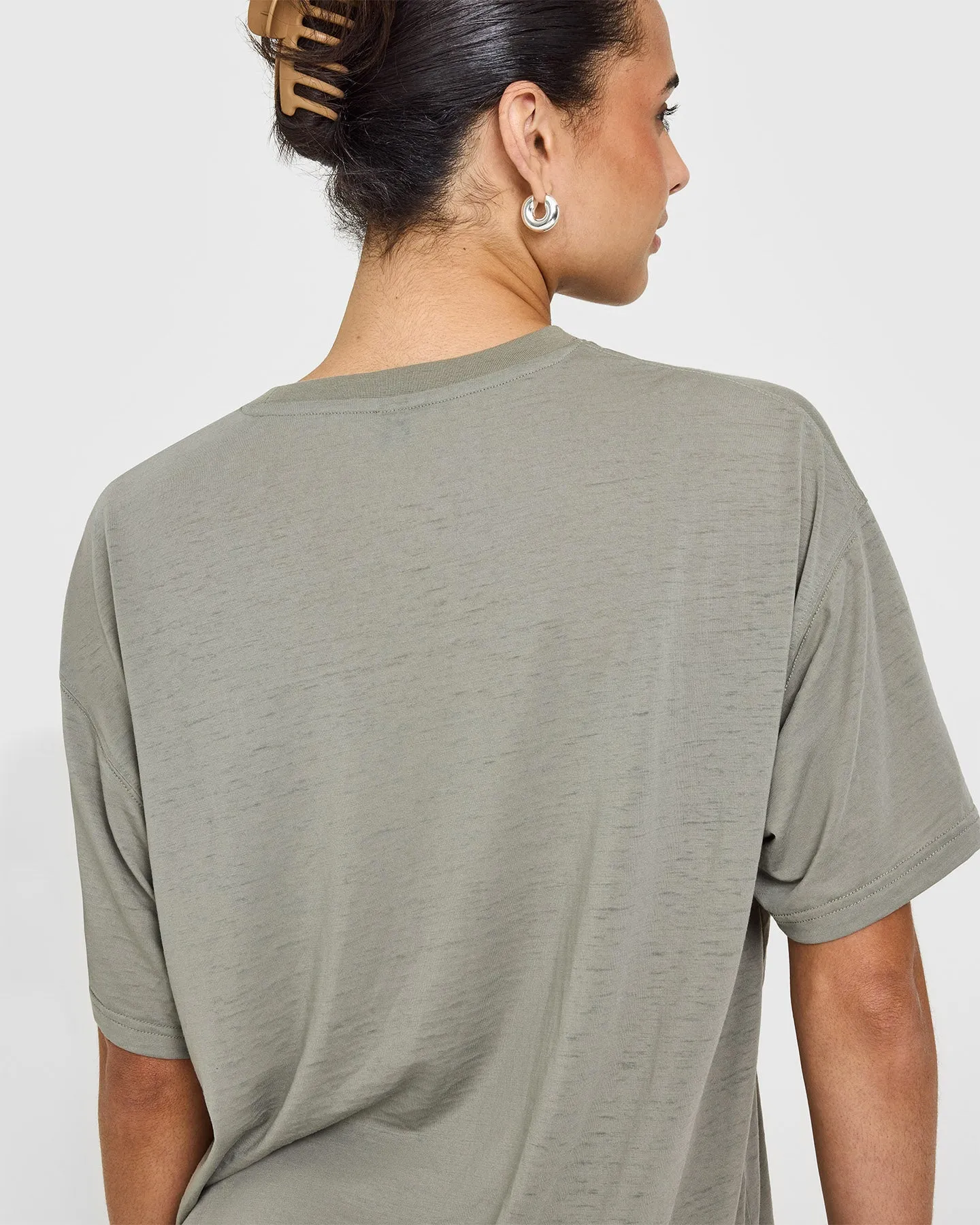Washed Burnout T-Shirt | Washed Soft Sage Green sold by Oner Active product image thumbnail 4