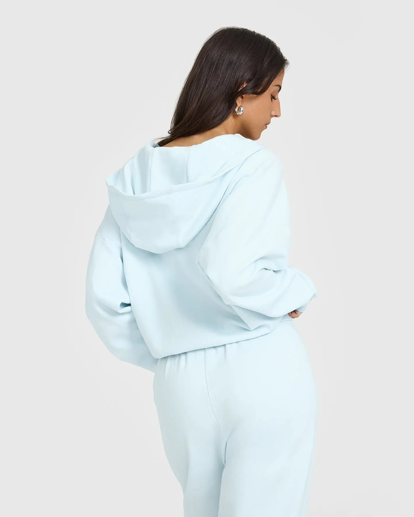 Lightweight Zip Through Hoodie with Graphic | Cloud Blue sold by Oner Active product image thumbnail 4