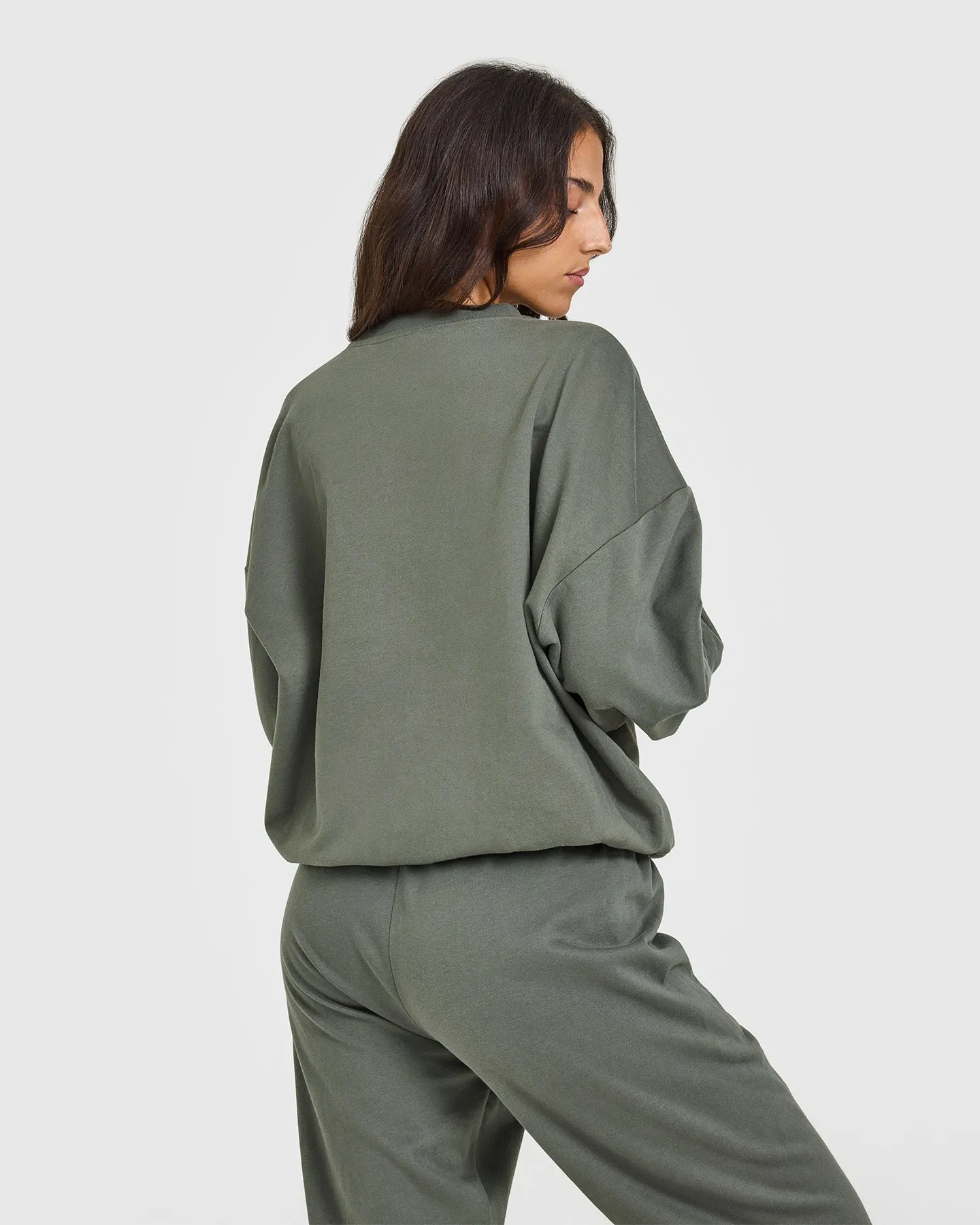 Lightweight Sweatshirt With Graphic | Dark Khaki sold by Oner Active product image thumbnail 4