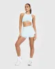 SoftMotion™ High Neck Sports Bra |  Cloud Blue sold by Oner Active