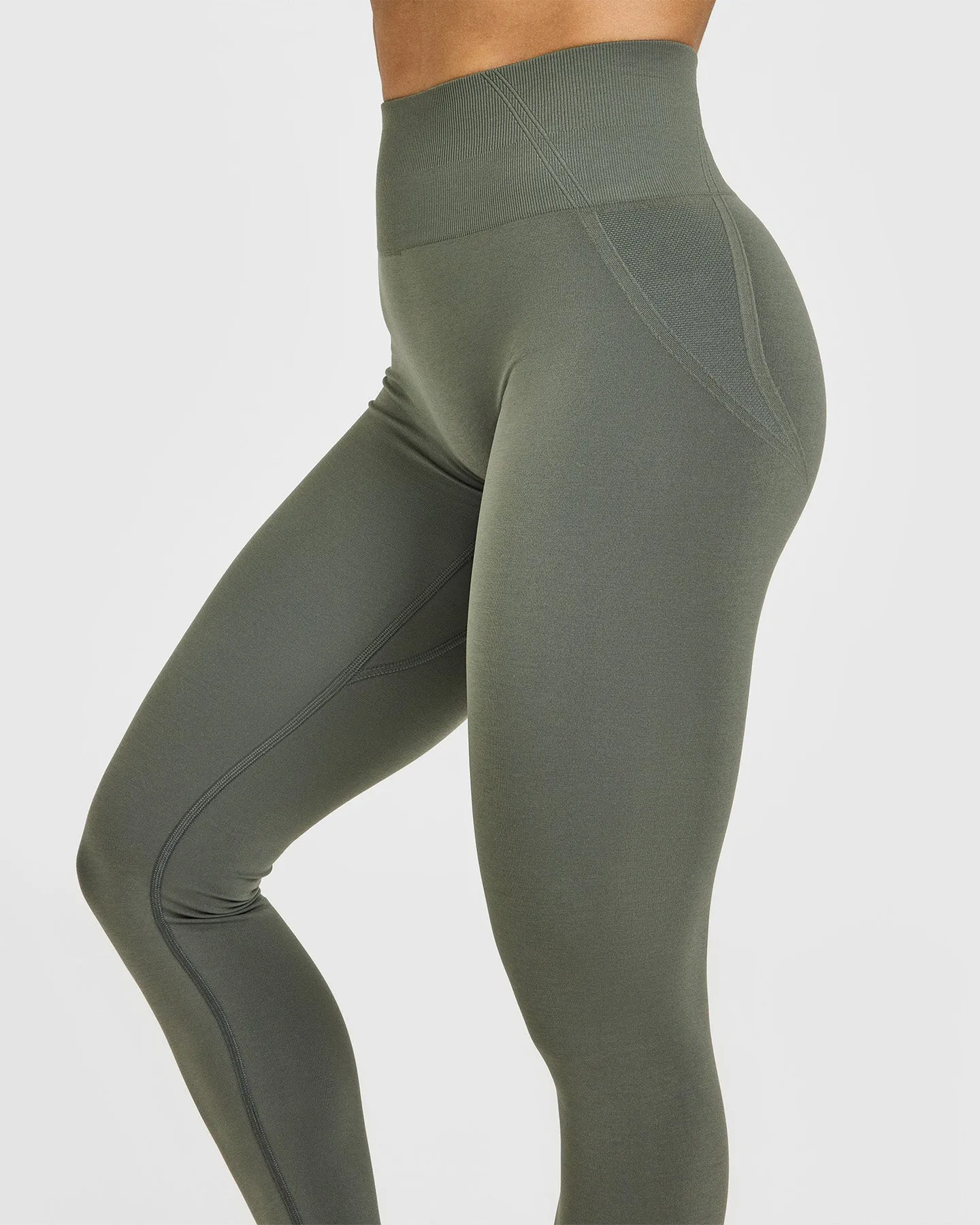 Effortless Seamless Leggings | Dark Khaki sold by Oner Active product image thumbnail 5
