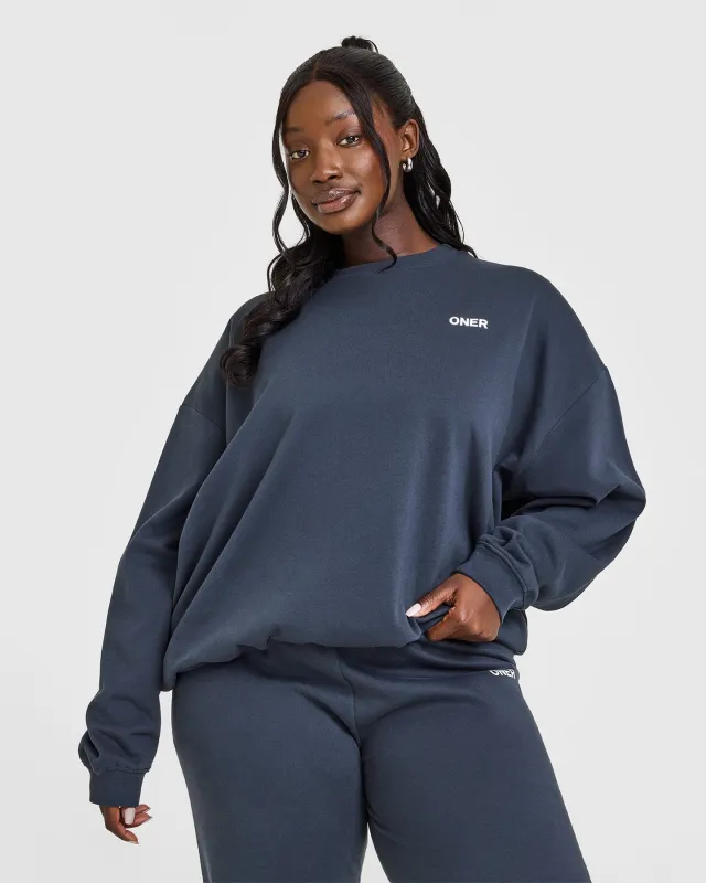 Lightweight Sweatshirt with Oner Logo | True Blue sold by Oner Active