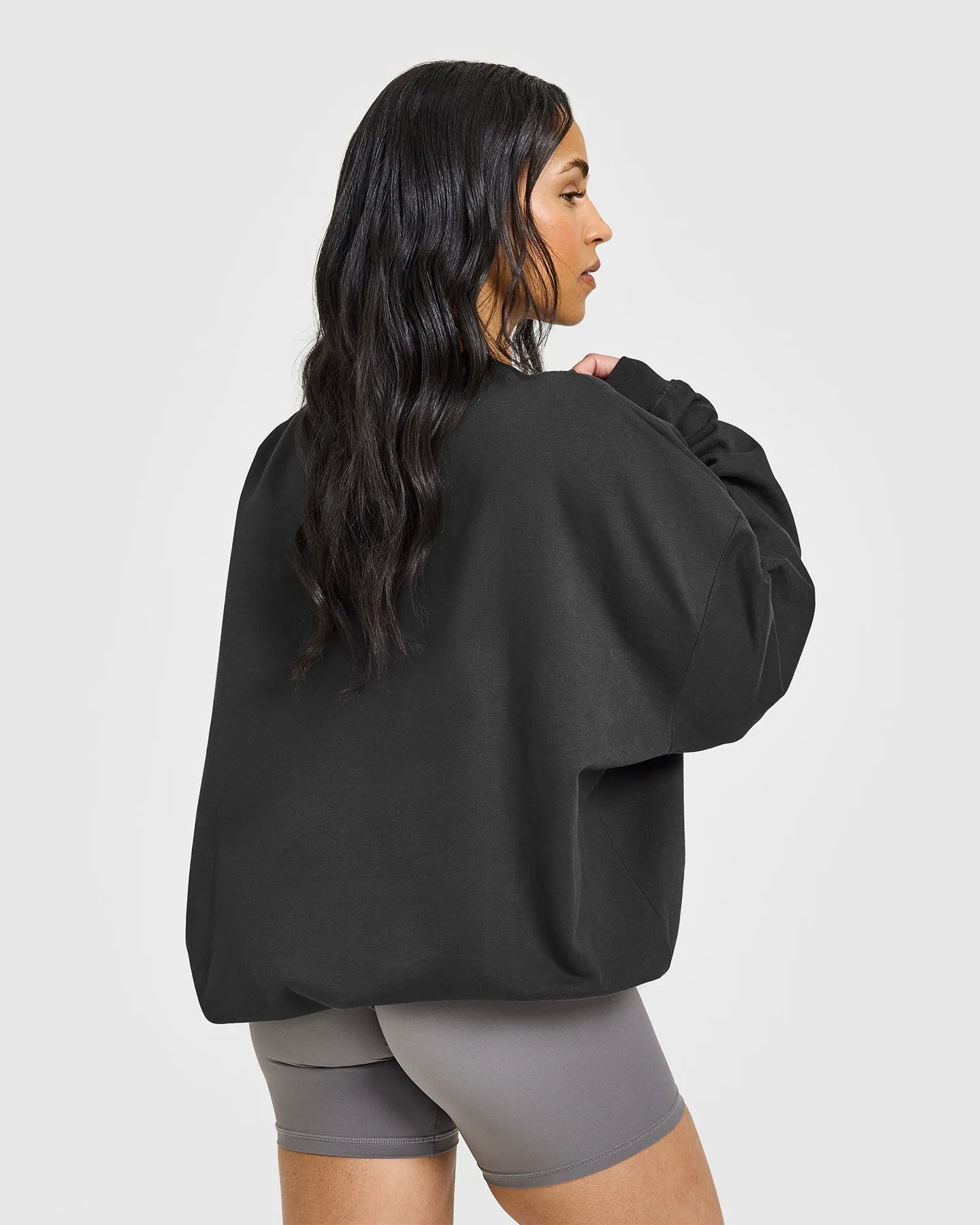 Lightweight Sweatshirt with Athletic Graphic | Soft Black sold by Oner Active product image thumbnail 2